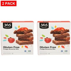 Whole Foods Market, Gluten-Free Brownie Mix, 15 Ounce – Pack Of 2