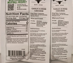 Kinder’s® Homestyle Recipes Garlic & Herb Chicken Seasoning Mix (2 PACK)