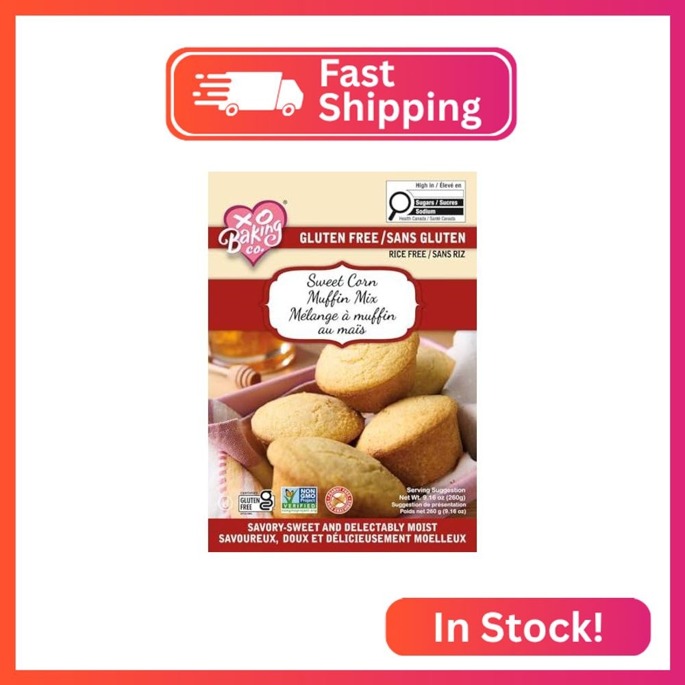 XO Baking Co. Gluten Free Sweet Corn Muffin Mix; Non-GMO; Kosher; Rice Free; Pea