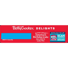 Betty Crocker Super Moist Delights Cake Mix, America’s Birthday Cake, 13.25 oz