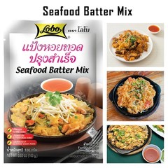 LOBO Thai Batter Mix Set: Oyster Pancake 100g, Banana Fritter 85g, Tempura 100g.