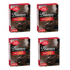 Betty Crocker Chocolate Brownies Baking Mix Frosted Treats Box 550 g (4 Packs)