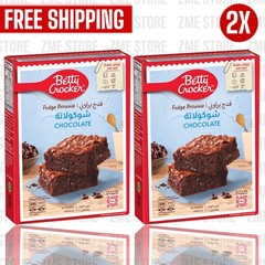 2X Betty Crocker Fudge Brownie Mix Chocolate Chunk – No Artificial Color , 500g