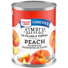 Comstock Peach Pie Filling and Topping, 21 Oz. (Pack of 8)