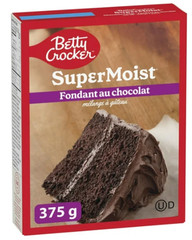 Betty Crocker Super Moist Chocolate Fudge Cake Mix, 375g (4 Pack)