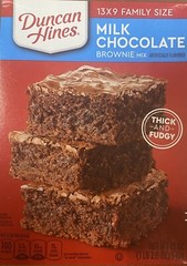 Duncan Hines MILK CHOCOLATE Baking Brownie Mix 13X9 FAMILY SIZE 18 oz Box