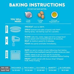 Classic White Cake Mix 15.25 oz 8 Pack Bulk Baking Supplies