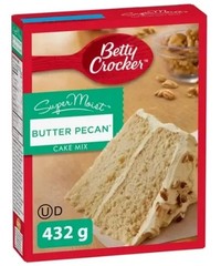Betty Crocker SuperMoist Butter Pecan Cake Mix 432g Baking Dessert Box