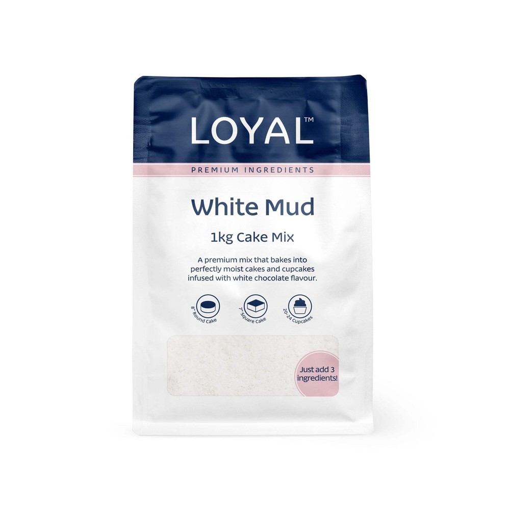 Loyal White Chocolate Mud Cake Mix 1kg