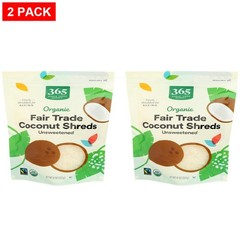 Whole Foods Market, Organic Shredded Coconut, 8 Oz – Pack Of 2