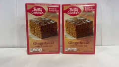 Betty Crocker Gingerbread Cake & Cookie Mix 14 oz (2 Boxes)