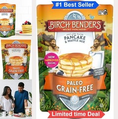 Paleo Pancake and Waffle Mix Gluten Free Kosher 12 oz Bag Just Add Water