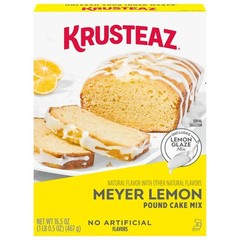 Meyer Lemon Pound Cake and Glaze Mix 16.5 oz Box 6 Pack Homemade Baking Dessert