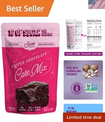 Keto Triple Chocolate Cake Baking Mix – Gluten & Dairy Free, Low Carb Delights