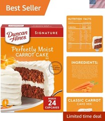Instantly Indulge with Signature Perfect Carrot Cake Mix – 24 Cupcakes or 1 Cake