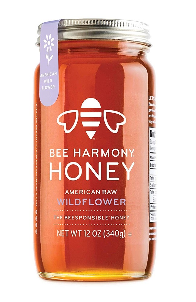 Bee Harmony American Raw Wildflower Honey, 12 Ounce