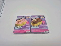 Freezy Bake by Easy Bake Ice Cream Mix Lot (1) Strawberry & (1) Chocolate Refill