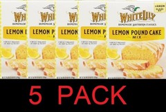 White Lily Lemon Pound Cake Mix Tart & Sweet 16.2 oz Box – 5 PACK