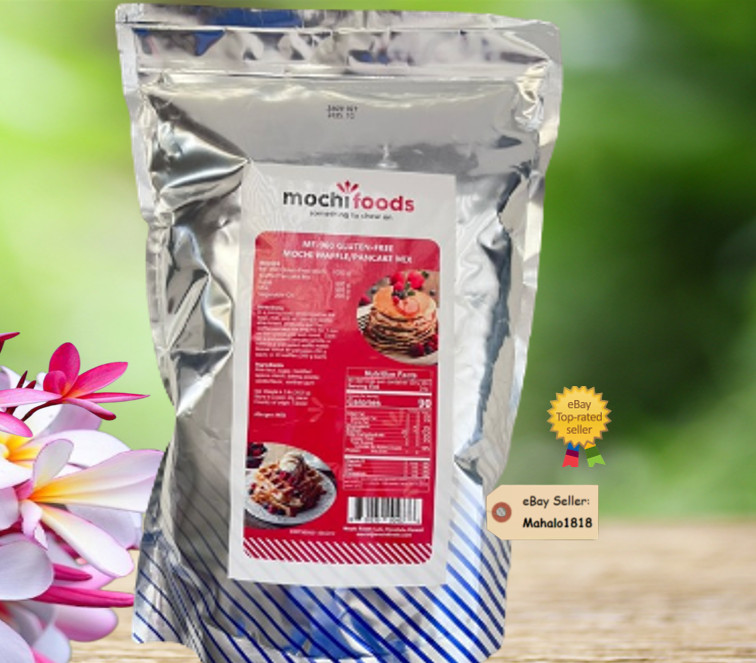 Hawaii Mochi Foods Waffle / Pancake Mix 4.5 Lb. (2025g) Gluten Free FRESH