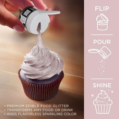 5g Soft Rose Gold Tinker Dust Edible Glitter for Food Desserts Beverages