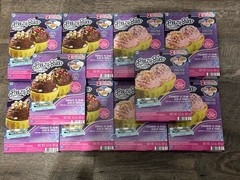 Lot Of 10 FREEZY BAKE by EASY BAKE Ice Cream 5 Strawberry & 5 Chocolate REFILL