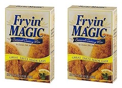 Fryin’ Magic Seasoned Coating Mix for Chicken/Fish/Pork – 2 Pack of 16 oz boxes