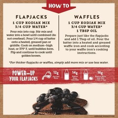 KODIAK Protein Cakes DARK CHOCOLATE Flapjack & Waffle Mix 18 oz Box – 12 PACK