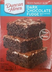 2x Duncan Hines DARK CHOCOLATE FUDGE Baking Brownie Mix 18.2 oz – 2 PACK