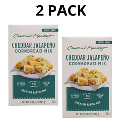 Central Market Cheddar Jalapeño Cornbread Mix 16 oz – 2 PACK