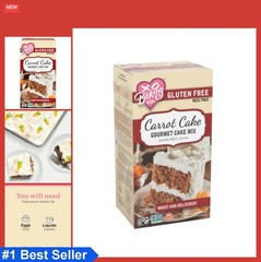 Gluten Free Carrot Cake Mix Gourmet Baking Mix Non-GMO Kosher Dairy Free Soy