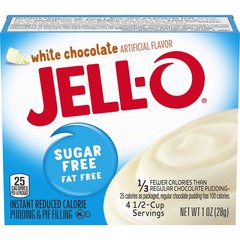 Jell-o Sugar-free Instant Pudding & Pie Filling, White Chocolate,1 Ounce