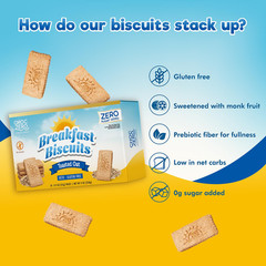 Breakfast Biscuits, Toasted Oat, Gluten Free, Grain Free, No Added Sugar, 30 Ket