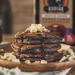KODIAK Protein Cakes DARK CHOCOLATE Flapjack & Waffle Mix 18 oz Box – 12 PACK
