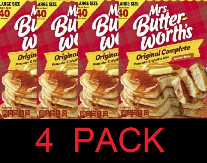 Mrs. Butterworth’s Original Complete Pancake and Waffle Mix 32 oz – 4 PACK