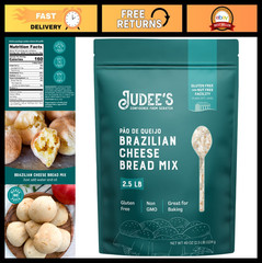 Gluten-Free Brazilian Cheese Bread Mix 2.5 lb – Non-GMO, Just Add Water, Easy Pr