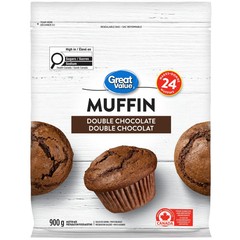 Great Value Double Chocolate Muffin Mix, Makes 24 Muffins – 900g/31.7 oz