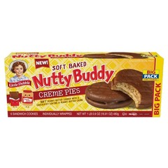 Nutty Buddy Creme Pie Big Pack – 6 Individually Wrapped Sandwich Cookies