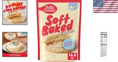 Soft Baked Cookie Mix, Birthday Cake Batter Flavored, 16.8 oz