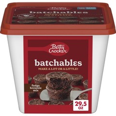 Betty Crocker Batchables Fudge Brownie Mix, Mix Bake 4 to 12 per batch,29.5 oz.