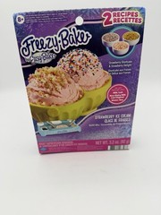 Freezy Bake By easy bake Strawberry Ice Cream Refill Mix Hasbro 2 Toppings
