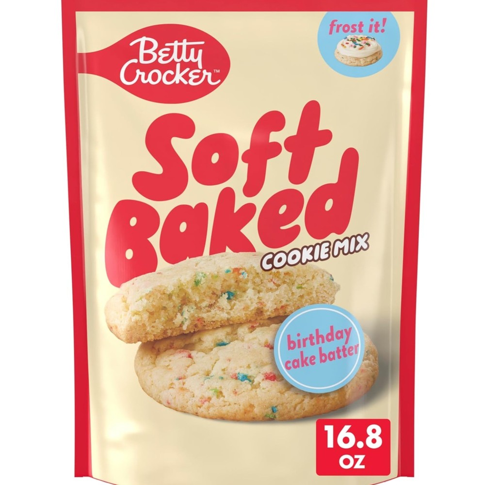 Soft Baked Cookie Mix, Birthday Cake Batter Flavored, 16.8 oz