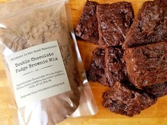 2 Double Chocolate Chewy Fudge Brownie Mixes, Hand-crafted Mixes, 2 Mixes