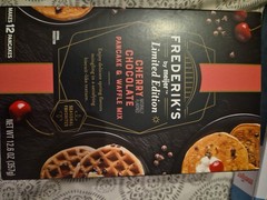 FREDERIK’S Liimited Edition CHERRY CHOCOLATE PANCAKE & WAFFLE MIX 12.6 oz
