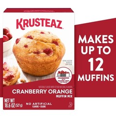 Cranberry Orange Muffin Mix 6 Pack Fresh Real Cranberries Orange Zest 18.6 oz