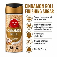 McCormick Cinnamon Roll Finishing Sugar 3.81 oz Topping with Rubber Duck Toy
