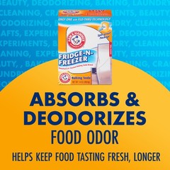Arm & Hammer Baking Soda Fridge-n-Freezer Odor 14 Ounce (Pack of 12), Orange