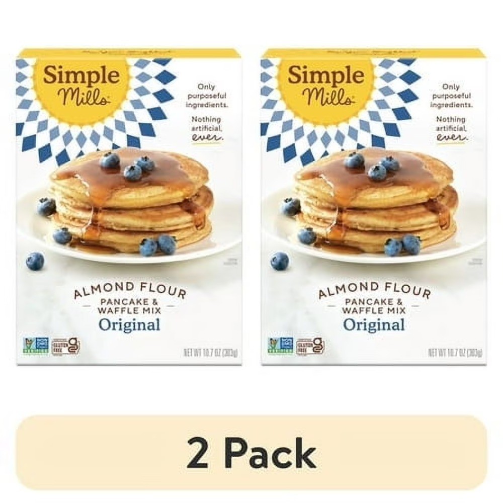 Gluten-Free Almond Flour Pancake and Waffle Mix, 10.7 oz, 2 Pack