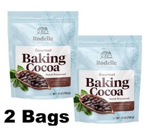 Rodelle Gourmet Baking Cocoa Dutch Processed Rich Chocolate 25oz 709g (2 Bags)