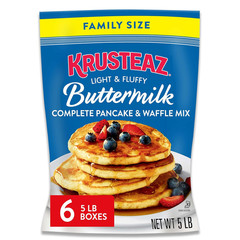 Complete Buttermilk Pancake and Waffle Mix, Light & Fluffy, 5 Lb Bags (Pack of 6
