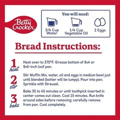Lemon Poppy Seed Muffin Mix W/ Streusel Quick Bread Baking Mix Ready in 30 Min
